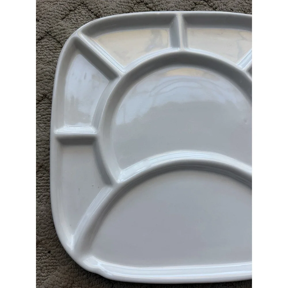 Vintage Fondue/Appetizer/ Sushi 8 Part Divided Plates